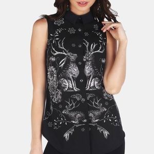 Blackmilk Jackalope Business Time Shirt